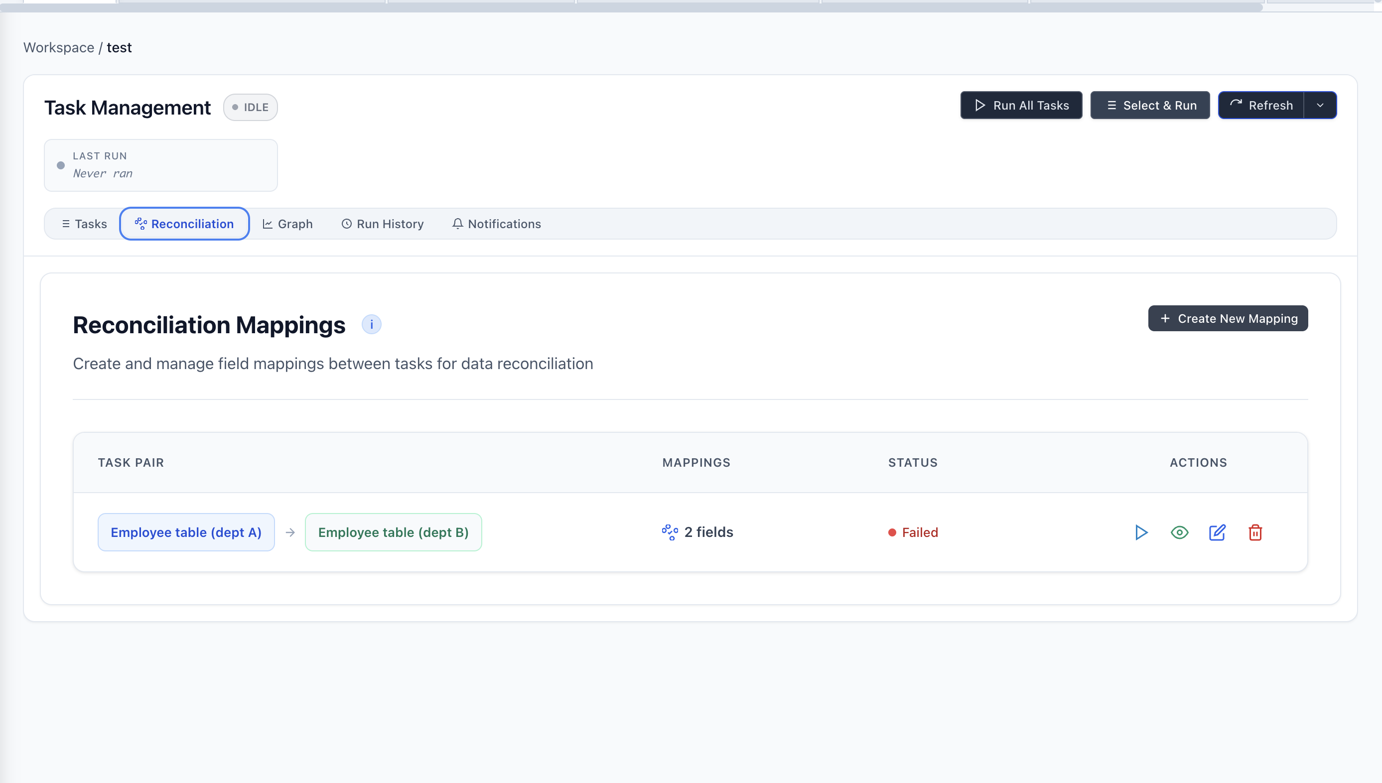 Reconciliation Mappings